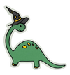 Witch Dinosaur Sticker