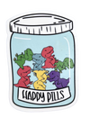 Dinosaur Happy Pills Sticker