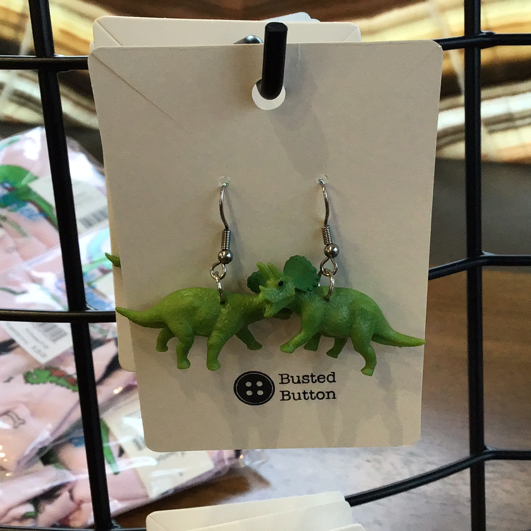 Dinosaur hot sale dangle earrings