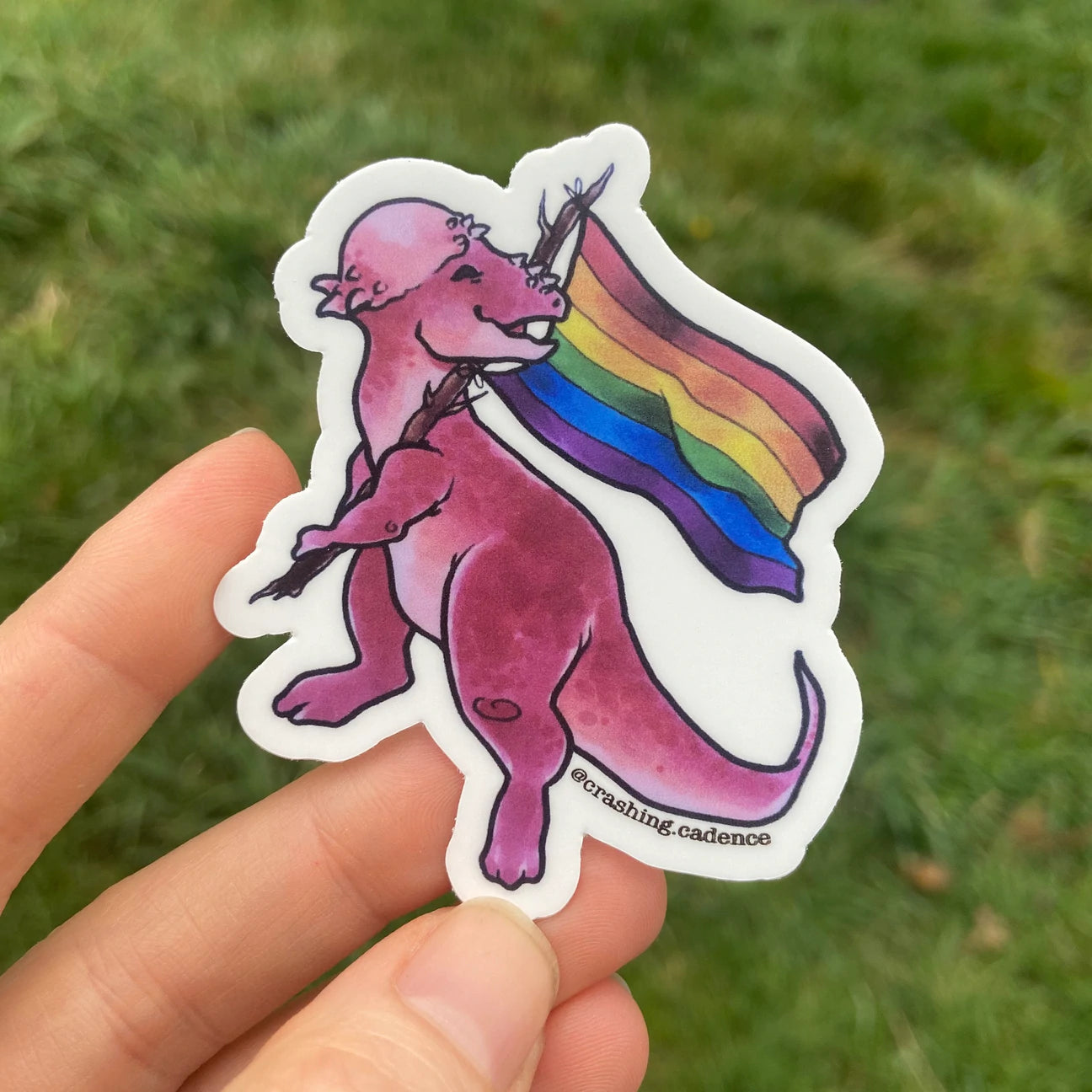 Ste-GAY-saurus | Pride Dinosaur Sticker